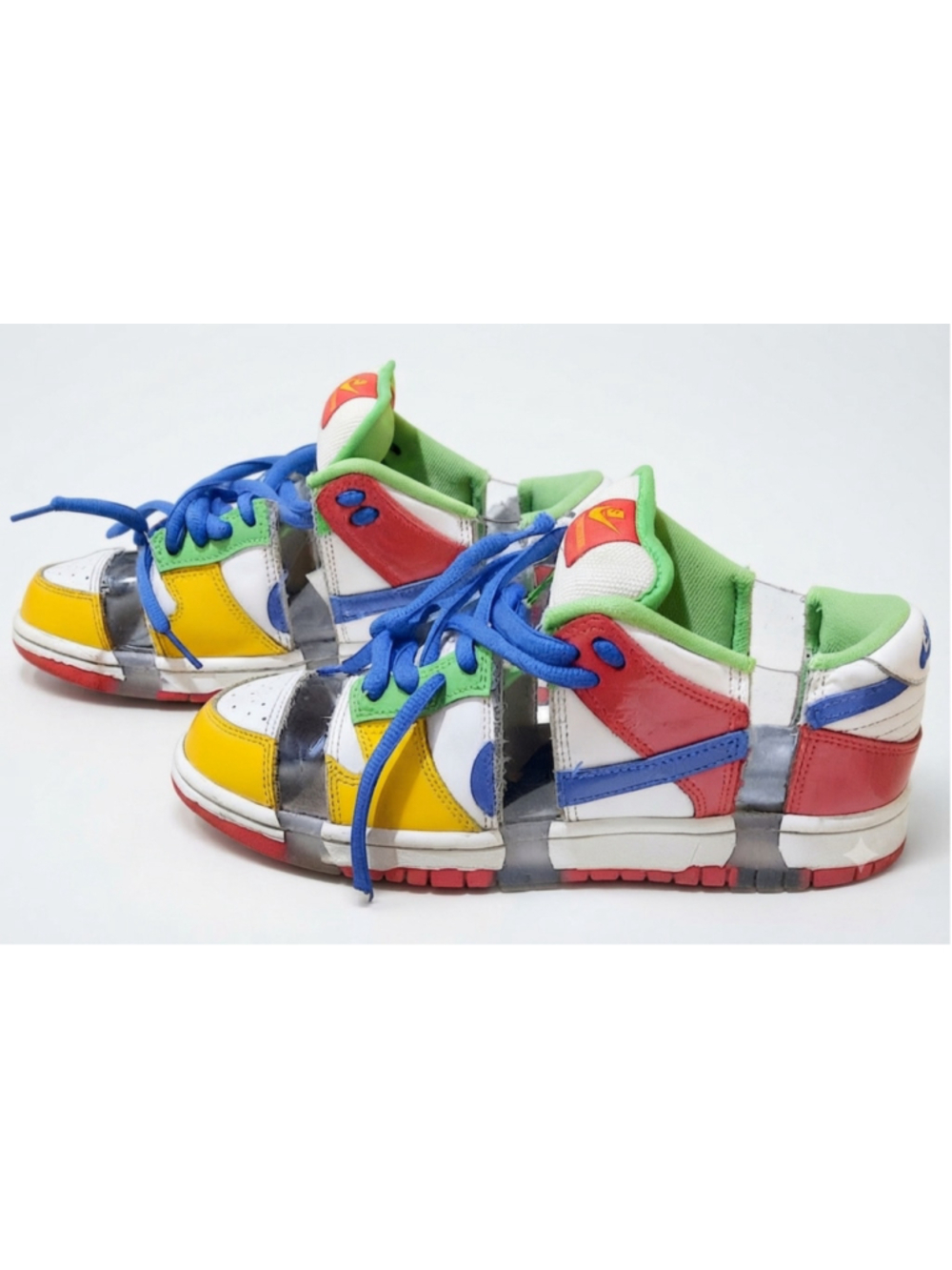 FD8777-100 Nike Dunk Low SB eBay Sandy Bodecker White Red Yellow Mn 6.5/ Wmn 8